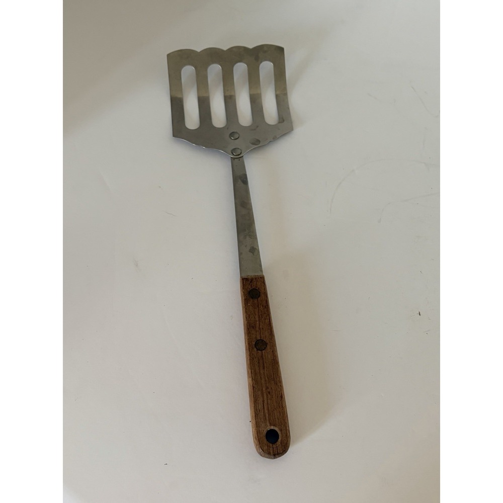 Vintage Robinson Knife Co. Stainless Steel Slotted Spatula 11.5" Made in USA